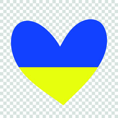 Ukraine flag icon. Save Ukraine concept. Vector Ukrainian symbol, icon, button, png