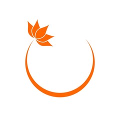 Lotus, logo business isolated on white background