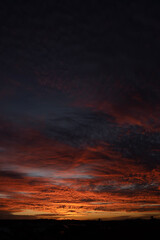 sunset over the sea