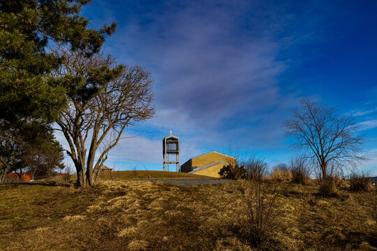 Church in the countryside, Hasle, Oslo, Norway