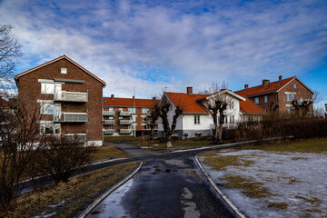 houses in the city, Kayserløkka, Oslo, Norway