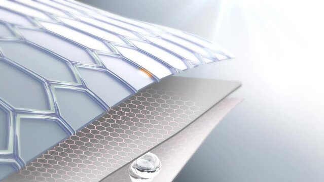 Function of vitamins or serums to nourish the skin layer and protect the skin in 3d format.