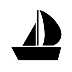 Boat icon. High quality black style vector icons