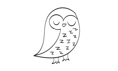 Cute vector owl character. Owls icons, bright owls with different emotions