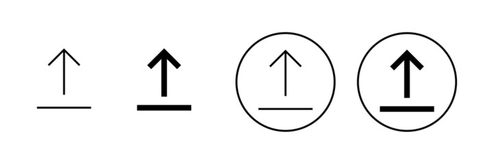 Upload icons set. load data sign and symbol