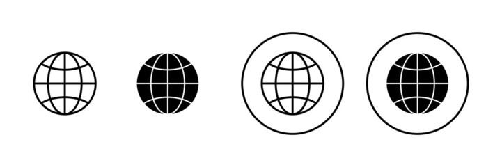 Web icons set. go to web sign and symbol. web click icon. Global search icon