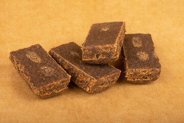 hashish cobbled together pieces of cannabis concentrate