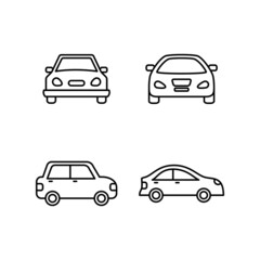 Car Icon Logo Design Vector Template Illustration