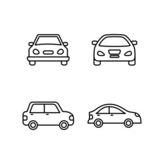 Obraz premium Car Icon Logo Design Vector Template Illustration