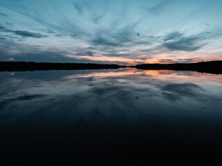 SUNSET REFLECTION BLUE 