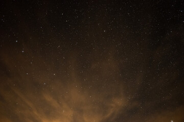 Starry night long exposure photography in Sweden