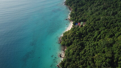 Drone footage from Perhentian Islands in Malaysia