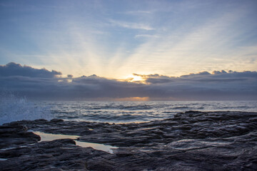 Fototapeta premium Seascape view of the south coast in South Africa