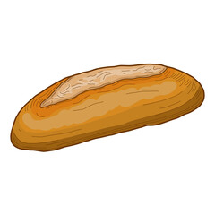 Bread Roll Pastry Pattiserie Colorful Vector Illustration