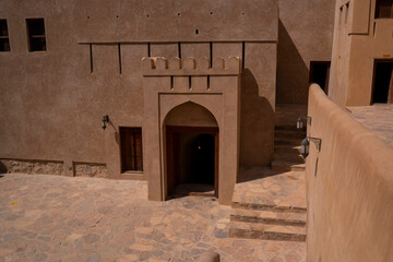 entrance in Nizwa Fort in Oman