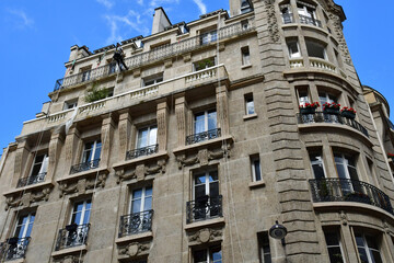 Fototapeta na wymiar Paris; France - july 8 2021 : the Raynouard street