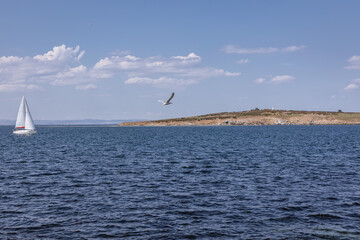 Island of Sveti Ivan on Black Sea coast in Sozopol city, Bulgaria