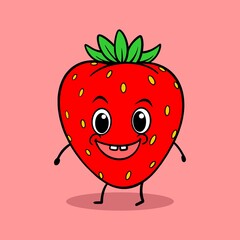 litle strawberry cartoon for commercial use