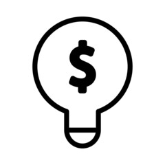 lamp money icon
