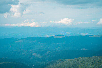 Fototapeta premium Blue mountain landscape