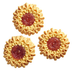 Biscuits with cherry filling