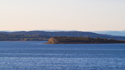 &Eacute;tang de Sigean, sous un temps ensoleill&eacute; et particuli&egrave;rement paisible