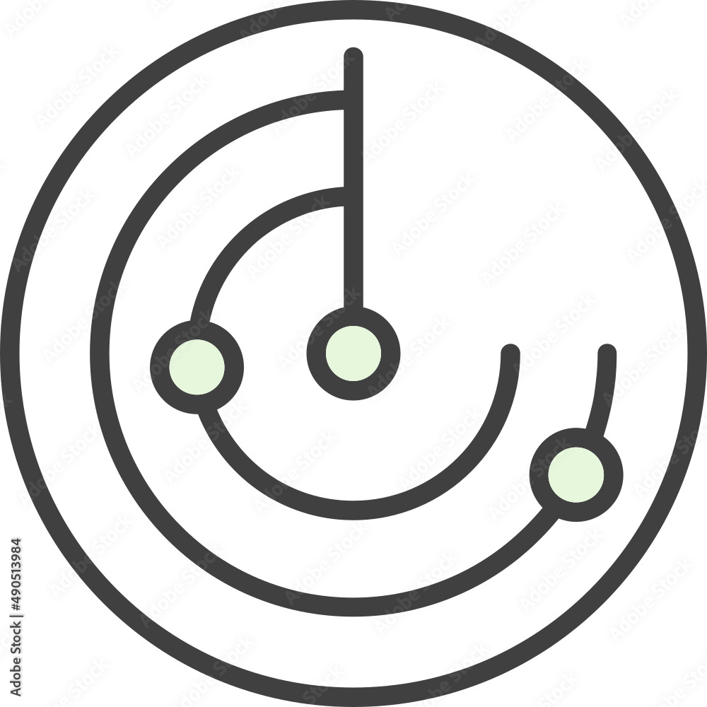 Sticker Radar Icon