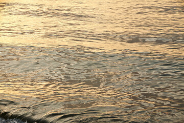 Abendrot, Meer, Wasser, Wellen, Struktur, Textur.