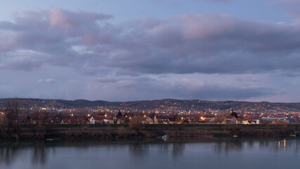 Jelas settlement in Slavonski Brod city in Croatia - on the bank of Sava river