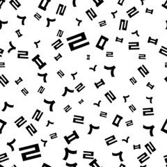 Seamless Korean font pattern design