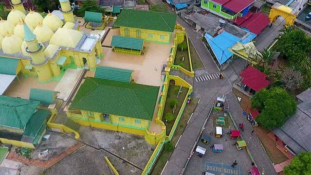 Penyengat Island, Kepulauan Riau, Indonesia, Oktober 2019: "Aerial View Penyengat Island"