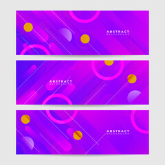Modern trendy abstract colorful banner background. Design for template, business, poster, web, pattern, wallpaper, presentation, and backdrop