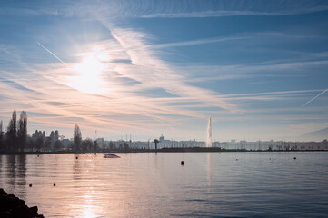 la baie de Genève