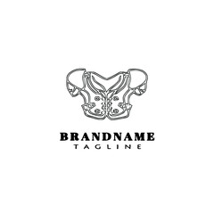 american football pads logo icon design template vector illustration