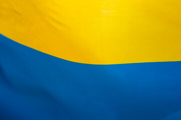 National flag of Ukraine fabric textile background