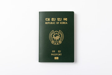 International passport on a white background