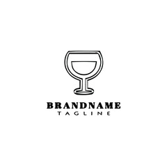 fresh drinks logo template icon design black isolated vector illustration