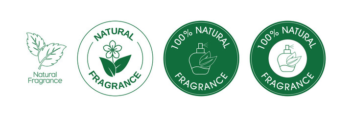 natural fragrance icon set vector illustration 