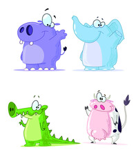 cute animals cartoon