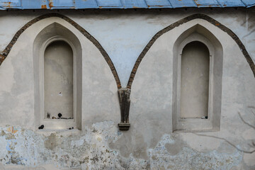 LVIV, UKRAINE - FEBRUARY, 2022: Ruins of Synagogue Golden Rose.
