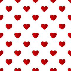 Valentines Day Heart Seamless Pattern Background. Illustration