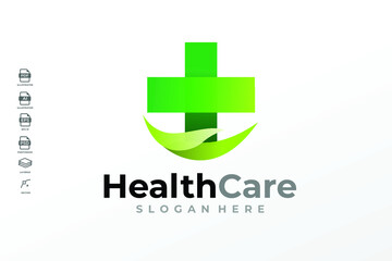 Gradient Health Care Logo Design Template