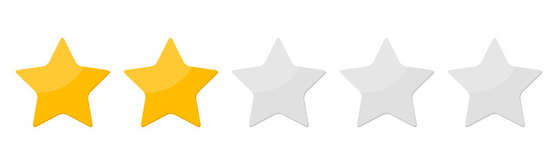 Two 2 Star rank background. Illustration.