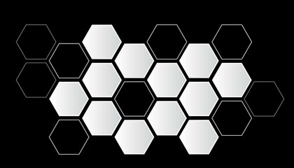 abstract hexagon or polygon background vector illustration