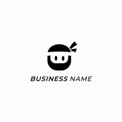 design logo icon ninja head © Decky