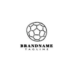 soccer ball logo icon design template vector illustration