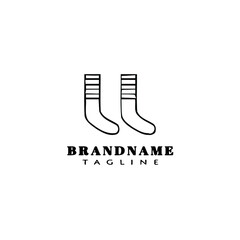 socks logo icon design template vector