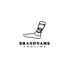 socks logo icon design template vector