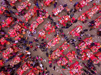 Fujian Minnan god reward in winter season