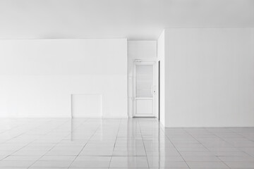 View of big light room with door